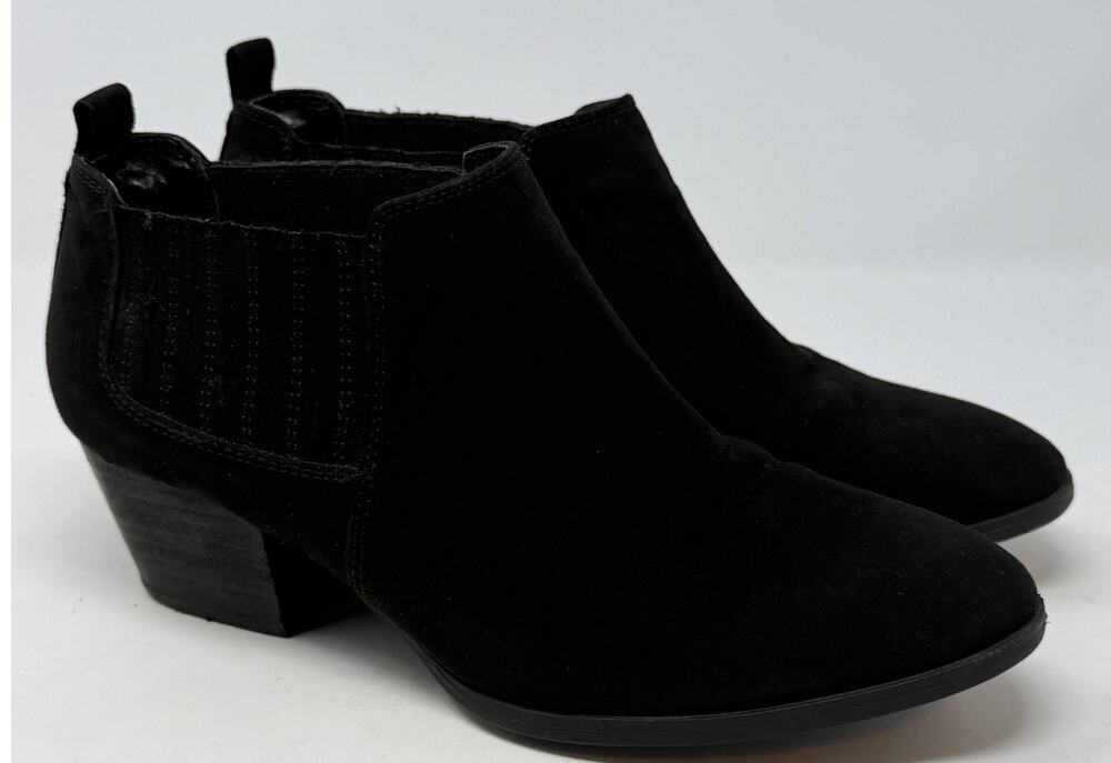 Lauren Blackwell Women's Devyn Black Suede Ankle Booties Size 8 1/2